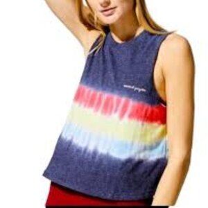 Spiritual Gangster Tie Dye Crop Tank NWT Large